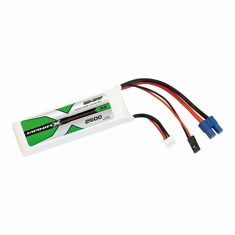 2S-7,4V 2500mAh 5C RX Lipo baterie
