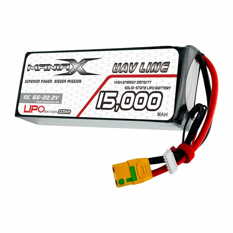 ManiaX Solid{0}}State Lipo 6S-22.2V 15 000 mAh 10C Drone & UAV baterie